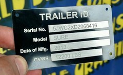 MEDIUM & LARGE SIZE DATA NUMBER PLATE ENGRAVING CHARGE