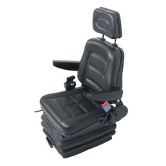 Forklift Tractor Seat Suspension Adjustable Backrest Armrest Safety Belt