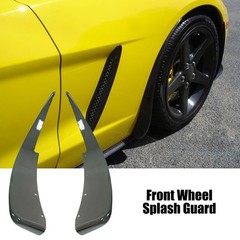 4PCS ZR1 XL Splash Guards Corvette C6 Base 2005-2013 F/R ABS Carbon Painted