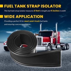 4-Inch Fuel Tank Strap Isolator for Most Semi-trailer Trucks, 6 Feet x 4 Inches