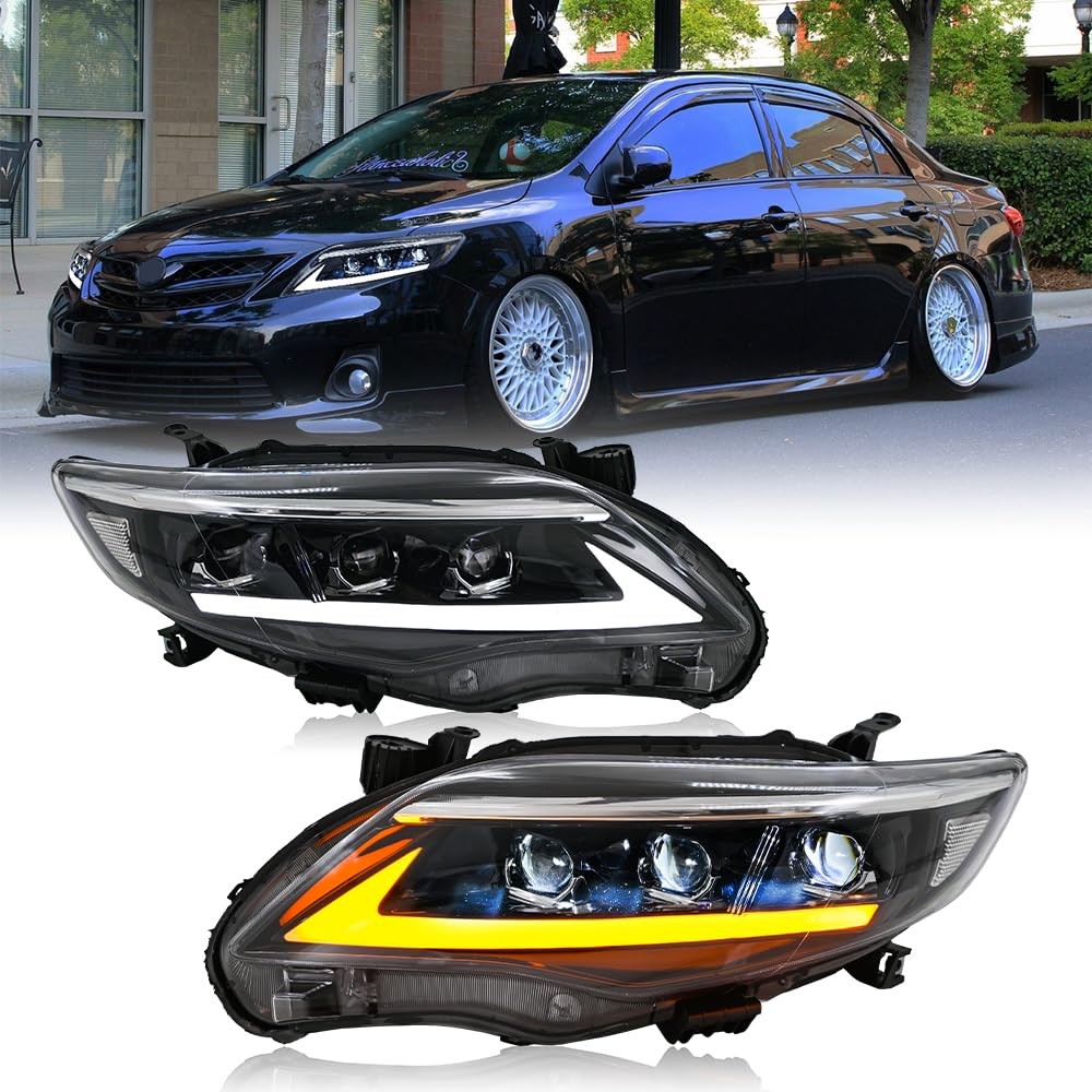 New Custom Headlight For 2011-2026 Toyota Corolla Sedan Hatch L LE SE XLE XSE
