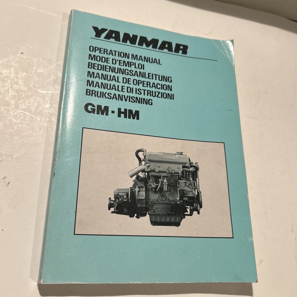 Yanmar Diesel Engine Operation Manual GM-HM Series – English + 5 Languages