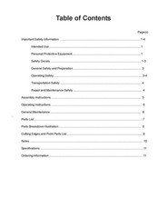 OPERATOR MAINTENANCE MANUAL FITS Speedco SpeeCo POST HOLE DIGGER #24045000