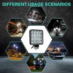 12V 4inch 60W LED Work Light Headlights fit John Deere Case New Holland Tractor