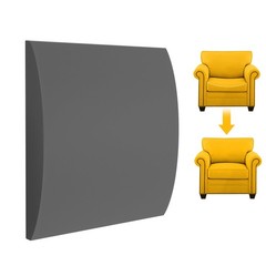 MYLIFESION Couch Cushion Support for Sagging 20″L x 20″W x 2″H, Grey-1pc