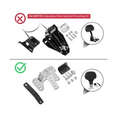 XMT-MOTO Hammock Rider Passenger Seat Fit for Harley Touring and Tri Glide mo…