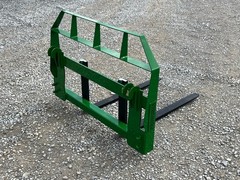 48″ Root Grapple Bucket and 42″ Long Pallet Forks Attachment -John Deere 400/500