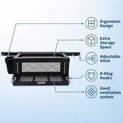 24″x10″x9″ Heavy Duty Tractor Tool Box Tractor Basket Toolbox for Most Tractors