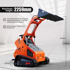 Mini Skid Steer Loader24hp Hydraulic System Electric Start 2026New Free ship