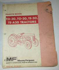 Ferguson TO-30 TO-20 TE-20 TE-A20 Tractor Parts Catalog Book 5-73 MF ORIGINAL!