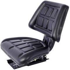 Seat w/ Backrest Black Slide Track Steel/PVC Compact Mower