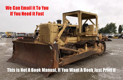 Caterpillar Dozer D8H Tractor Parts PDF Manual DIRECT DRIVE S/N 36A5329-UP 1971