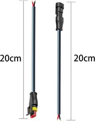 2Pin Connector, Injection Molded 16 AWG Size: Injection Molding 2pin Connector