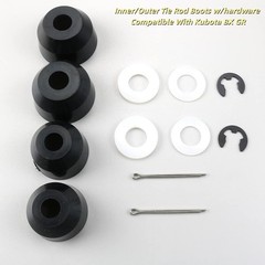 Inner/Outer Tie Rod Boots w/Hardware For Kubota BX BX1850,GR GR2020G and More