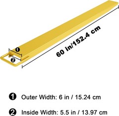 Pallet Fork Extension 60/72/84″x5.5″ Heavy Duty Steel for Forklift Lift Truck