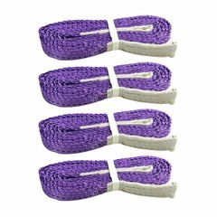 Pack 2,4,6,10, 1 Ton (1”) x 9.8 feet Polyester Webbing Sling, Double Ply Slings