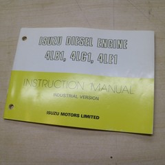 ISUZU DIESEL ENGINE 4LB1 4LC1 4LE1 Owner Operator Maintenance Manual schematics