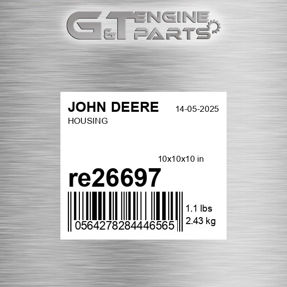 RE26697 HOUSING fits JOHN DEERE (New OEM Open Box)