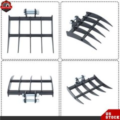Rake Attachment For Mini Excavator 1 Ton To 1.5 Ton Digger Rake Tool Hooks