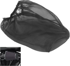 Motorcycle Air Filter Rain Sock Cover, Waterproof Dustproof Pro Color: Black#L