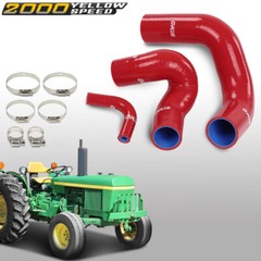 Red Radiator Hose Set Upper Lower and Bypass Hoses Fit For John Deere Models
