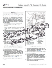 1988-2007 Freightliner FLA FLB FLC FLD FLL Heavy Duty Truck Service Manual (USB)