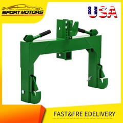Heavy-Duty 3-Pt Quick Hitch W/ 2-Inch Receiver for Cat 1 &Cat 2 Tractor 3000 LBS