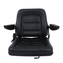 Universal Tractor Seat, Lawn Mower Seat with Armrests for Excavator Backhoe