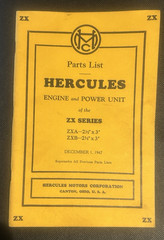 VTG Hercules Motors Engine Power Unit ZX ZXA ZXB Series Operators Manual