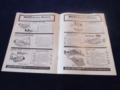 Woods Rotary Mower Shredder Owners Catalog & Brochure Lot of 2 Many Models Q1119