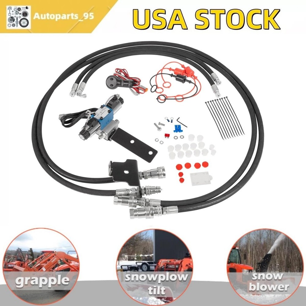 for Kubota MX4700, MX4800, MX5000, MX5100 Hydraulics Third Function Valve Kit