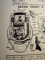 Allis-Chalmers Fm Magneto FMJ4A FMJ4B Parts Field Service Adjustment Manual
