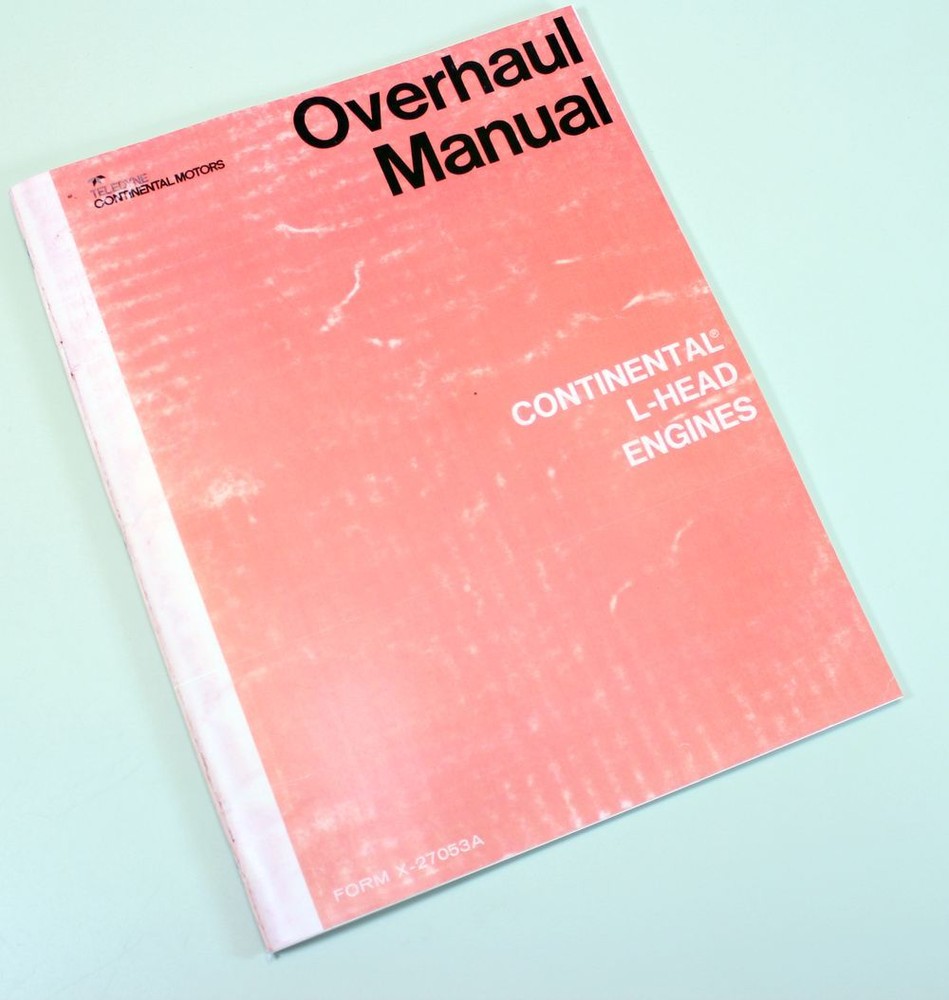 Continental L-Head F244 F245 Engine Motor Service Repair Owners Operators Manual