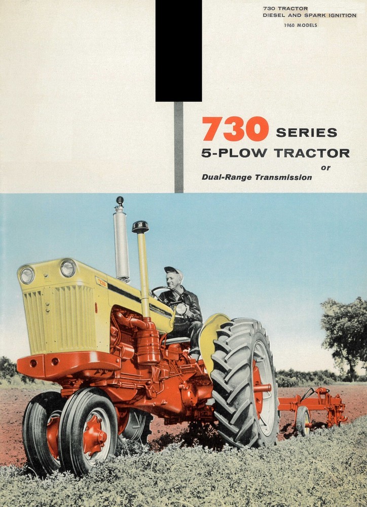 J.I. Case 730 Series Diesel & Gasoline 5 Plow Tractor Brochure Case-O-Matic