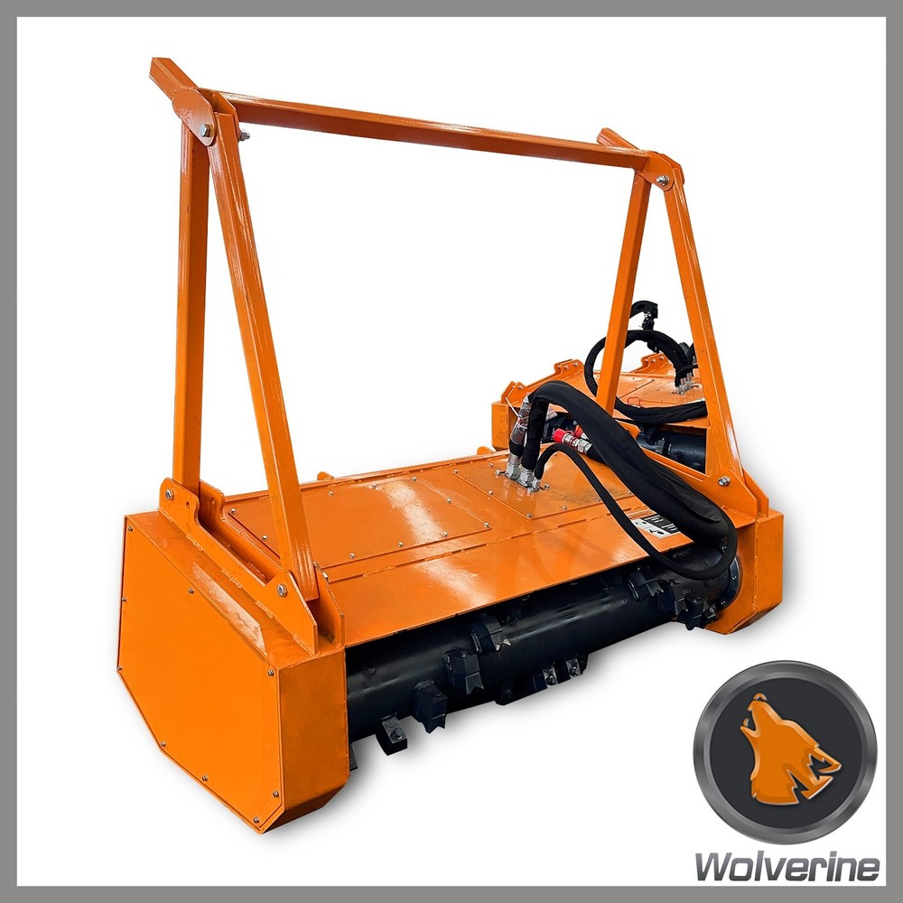 Wolverine 60” Drum Mulcher Forestry Mulcher attachment for Bobcat skid steer