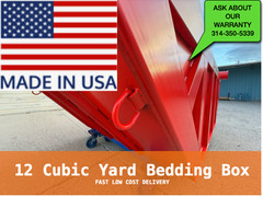 12 cy Bedding Box 100% American Iron & 100% American Made by: Bear Iron Works