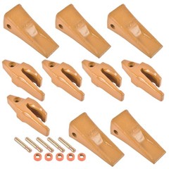 5Pcs Bucket Shanks with Teeth Pins Retainers Fits CAT Caterpillar J200 Series