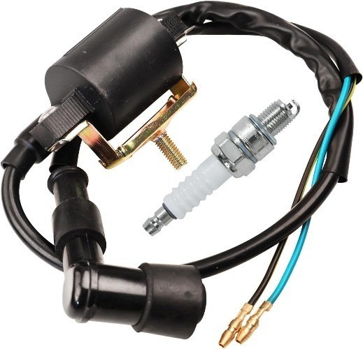 Ignition Coil Spark Plug Kit for 50cc 70cc 90cc 110cc 125cc ATV Quad Kids Four W