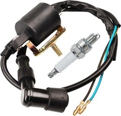 Ignition Coil Spark Plug Kit for 50cc 70cc 90cc 110cc 125cc ATV Quad Kids Four W