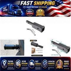 1-1/4″ to 2″ Trailer Hitch Adapter Receiver – 3500 lbs Capacity