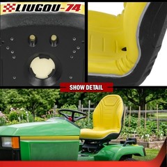 Yellow High Back Seat AM879503 Fit For John Deere 4100 4115 425 445 455 Tractor