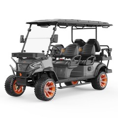 Wolverine 2026 grey 6-Seat Golf Cart Street-Legal 60KM Range 5H Charge Time