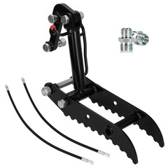 L-Shaped Bracket Hydraulic Thumb Clip For Mini Excavators Attachments 3-Holes