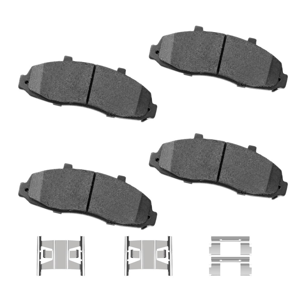 Ceramic Front Brake Pads with Hardware for F-150 1997-2004