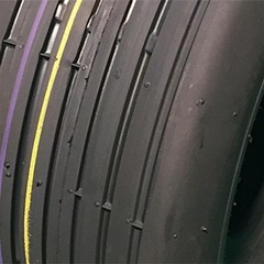 Set of(2) 16×6.50-8 4 Ply millionparts Rib Tire for lawn mower garden tractor