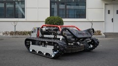 Remote controlled lawn mower, 22 hp gasoline engine, off-road, tracked.New