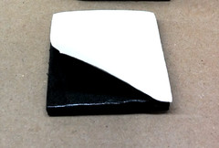 Neoprene Rubber Sheet Solid 3/8″Thick x 4″ x 4″ Sq – Peel-Back Adhesive 1 Side