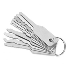 Multi‑function 10 In 1 Master Key Set Door Opener Tool Durable Lightweight