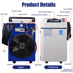 1500W 4in1 Raycus Handheld Laser Welder Laser Welding Cutting Cleaning Machine