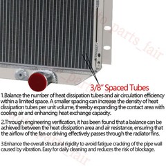 3-Row Aluminum Radiator fits Yanmar YM2200 YM2700 124550-44500 NEW US